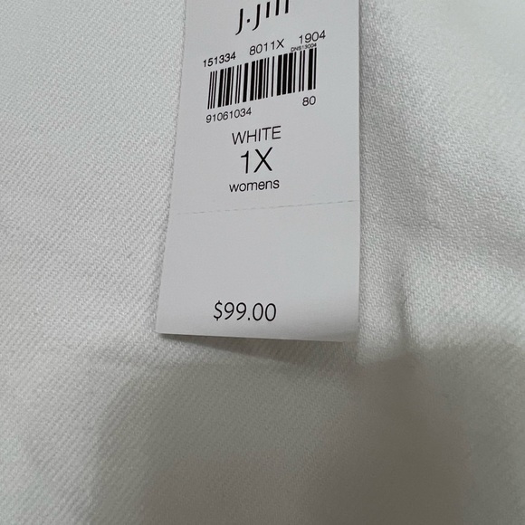 NWT JJill white denim sleeveless 1X women’s dress. - Picture 5 of 7